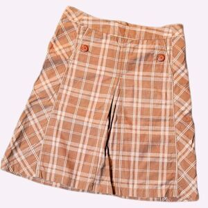 Merona Plaid & pleated A Frame Skirt size 6